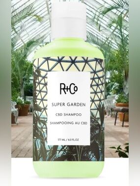 $36 Authentic R&Co SUPER GARDEN CBD SHAMPOO 177ML (6.0 OZ)